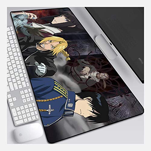 IGIRC Fullmetal Alchemist-Geschwindigkeits-Spiel Mauspad |XXL Mousepad | 900 x 400mm Größe | 3 mm Dicke Basis |Perfekte Präzision und Geschwindigkeit, U Mauspad von IGIRC