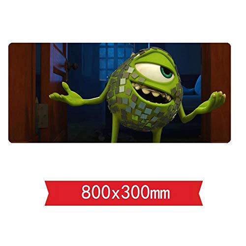 IGIRC Mauspad,Monsters University 800x300mm Extra Large Mouse Pad,Gaming Mousepad, Anti-Slip Natural Rubber Gaming Mouse Mat with 3mm Locking Edge, L von IGIRC