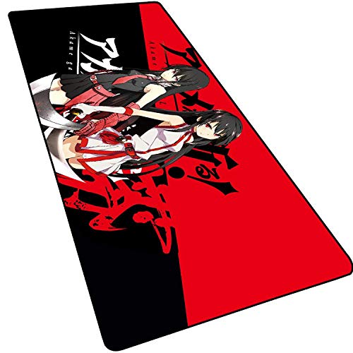 IGIRC Mauspad Akame ga Kill 900X400mm Mauspad, Speed ​​Gaming Mousepad, Erweitertes XXL großes Mousemat mit 3mm starker Basis, für Notebooks, PC, A von IGIRC