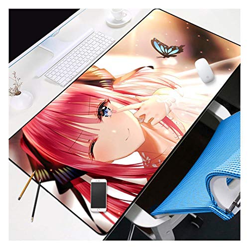 IGIRC Mauspad Bride Hanayome 800X300mm Mauspad, Speed ​​Gaming Mousepad, Erweitertes XXL großes Mousemat mit 2mm starker Basis, für Notebooks, PC, B von IGIRC