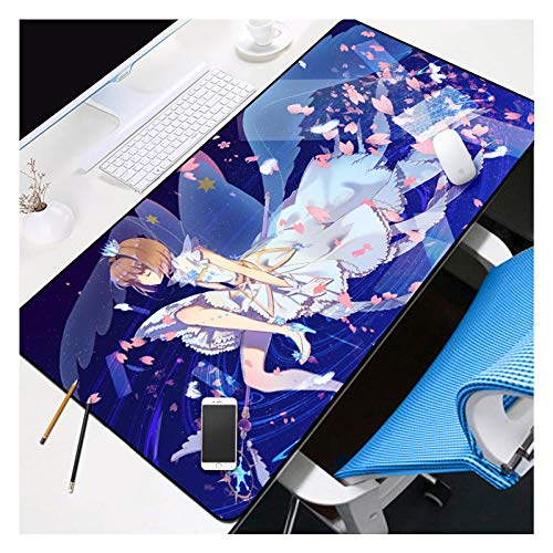 IGIRC Mauspad Cardcaptor Sakura 900X400mm Mouse pad, Speed Gaming Mousepad,Extended XXL Large Mousemat with 3mm-Thick Base,for notebooks, PC, B von Hemore