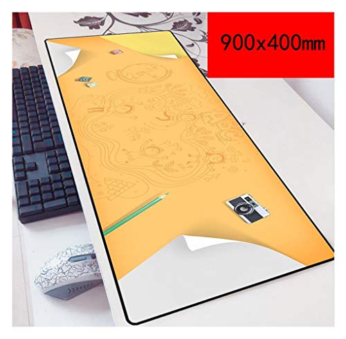 IGIRC Mauspad Cartoon Painting Speed Gaming Mouse Pad | XXL Mousepad | 900 x 400mm Größe | 3 mm Dicke Basis |Perfekte Präzision und Geschwindigkeit, L von IGIRC
