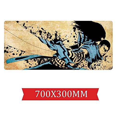 IGIRC Mauspad Explosion Jian Hao Yasuo Geschwindigkeits-Spiel Mauspad |XXL Mousepad | 700 x 300mm Großformat | 2 mm Dicke Basis | Perfekte Präzision und Geschwindigkeit, P von IGIRC