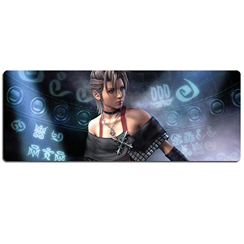 IGIRC Mauspad Final Fantasy 900 x 400 mm, extragroße Mausunterlage, Gaming-Mousepad, rutschfeste Gaming-Mausunterlage aus Naturkautschuk mit 3 mm Verriegelungskante, Q von IGIRC