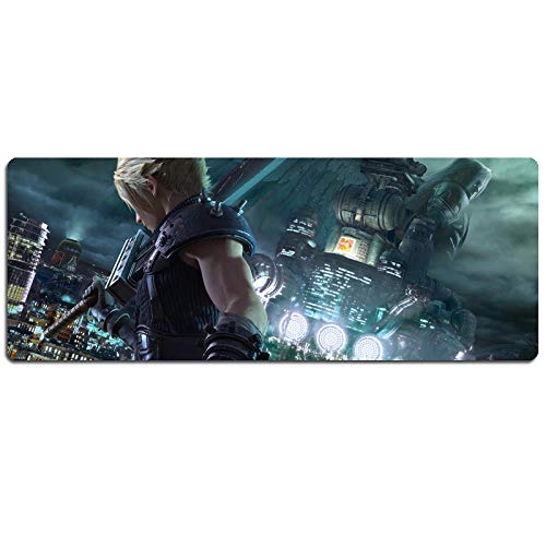 IGIRC Mauspad Final Fantasy 900x400mm Extra große Mausunterlage, Gaming-Mousepad, rutschfeste Gaming-Mausunterlage aus Naturkautschuk mit 3 mm Verriegelungskante, D von IGIRC