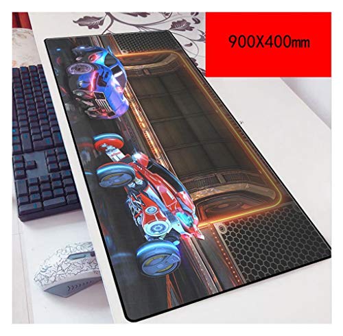 IGIRC Mauspad Rocket car 900X400mm Mouse pad, Speed Gaming Mousepad,Extended XXL Large Mousemat with 3mm-Thick Base,for notebooks, PC, T1 von IGIRC