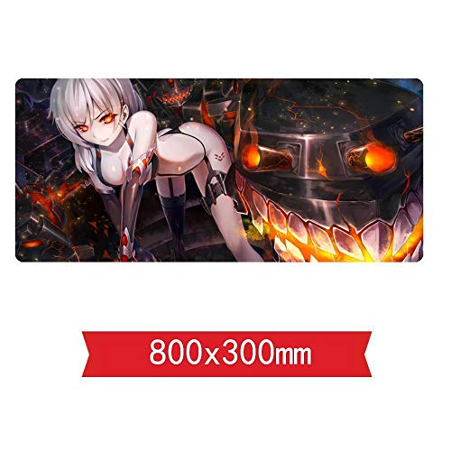 IGIRC Mauspad Sammlungsflotte 800X300mm Mauspad, Speed ​​Gaming Mousepad, Extended XXL großes Mousemat mit 2mm starker Basis, für Notebooks, PC, B von IGIRC
