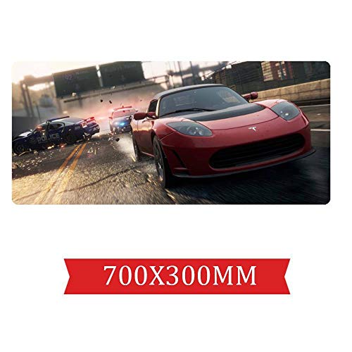Mauspad Sportwagen Geschwindigkeits-Spiel Mauspad |XXL Mousepad | 700 x 300mm Großformat | 2 mm Dicke Basis | Perfekte Präzision und Geschwindigkeit, B Mauspad Sportwagen Geschwindigkeits-Spiel Mauspad |XXL Mousepad | 700 x 300mm Großformat | 2 mm Dicke Basis | Perfekte Präzision und Geschwindigkeit, B von IGIRC