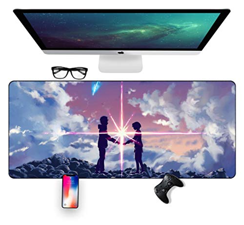 Mauspad, Your Name Speed ​​Gaming Mauspad, 800X400mm Mousepad, Erweitertes XXL großes Mousemat mit 3mm starker Basis, für Notebooks, PC, E von IGIRC