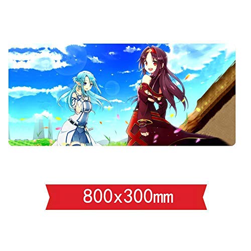 Mauspad,Sword Art online Speed Gaming Mouse Pad | XXL Mousepad |800 x 300mm Large Size| 3mm-Thick Base | Perfect Precision and Speed, O von IGIRC