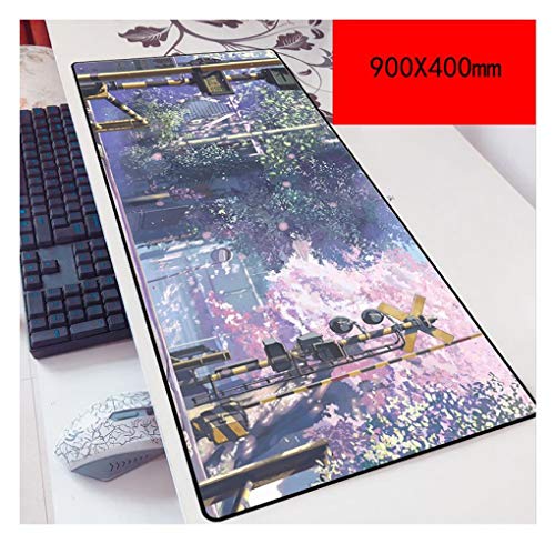 Mauspad 5 Centimeters per Second 900X400mm Mouse pad, Speed Gaming Mousepad,Extended XXL Large Mousemat with 3mm-Thick Base,for notebooks, PC, R von IGIRC