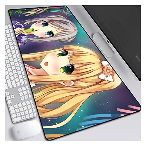 Mauspad 900x400mm extragroße Mausunterlage, Henneko Gaming Mousepad, rutschfeste Gaming-Mausunterlage aus Naturkautschukmit 3 mm Sperrkante, I von IGIRC