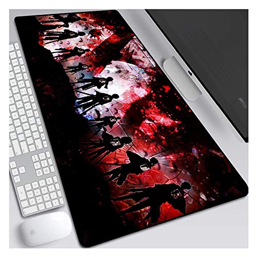 Mauspad Angriff auf Titan Speed ​​Gaming Mauspad |XXL Mousepad | 900 x 400mm Großformat | 3 mm Dicke Basis | Perfekte Präzision und Geschwindigkeit, D von IGIRC