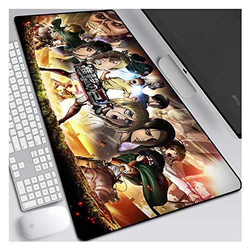 Mauspad Angriff auf Titan Speed ​​Gaming Mauspad |XXL Mousepad | 900 x 400mm Großformat | 3 mm Dicke Basis | Perfekte Präzision und Geschwindigkeit, Q von IGIRC