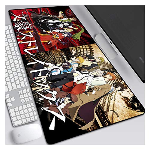 Mauspad Bungo Stray Dogs Speed ​​Gaming Mauspad, 900X400mm Mauspad, Erweitertes XXL großes Mousemat mit 3mm starker Basis, Perfekte Präzision und Geschwindigkeit, F von IGIRC