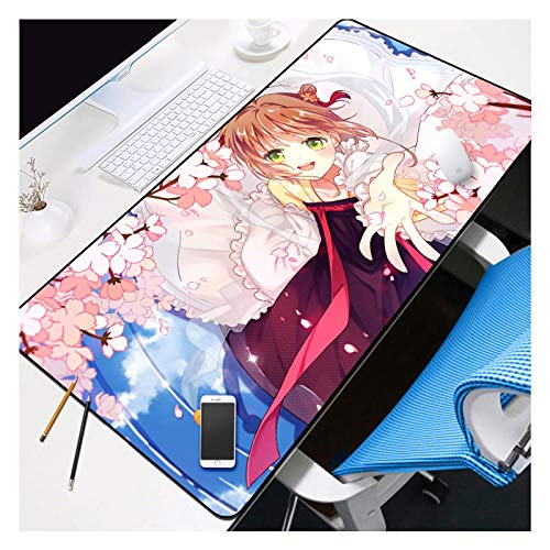 Mauspad Cardcaptor Sakura 900X400mm Mouse pad, Speed Gaming Mousepad,Extended XXL Large Mousemat with 3mm-Thick Base,for notebooks, PC, G von Hemore