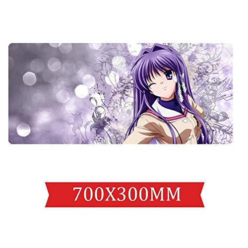 Mauspad Clannad Geschwindigkeits-Spiel Mauspad |XXL Mousepad | 700 x 300mm Großformat | 2 mm Dicke Basis | Perfekte Präzision und Geschwindigkeit, A von IGIRC