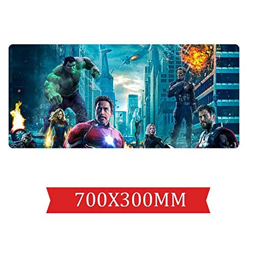 Mauspad Coole Rächerfilm Geschwindigkeits-Spiel des Jungen Mauspad |XXL Mousepad | 700 x 300mm Großformat | 2 mm Dicke Basis | Perfekte Präzision und Geschwindigkeit, W Mauspad Coole Rächerfilm Geschwindigkeits-Spiel des Jungen Mauspad |XXL Mousepad | 700 x 300mm Großformat | 2 mm Dicke Basis | Perfekte Präzision und Geschwindigkeit, W von Hemore