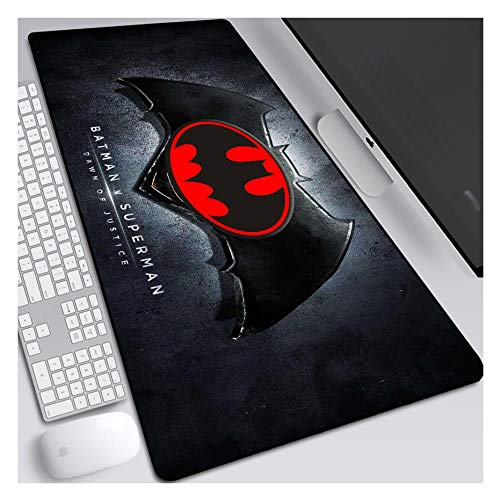 Mauspad Dark Knight Batman 900X400mm Mauspad, Perfekte Präzision und Geschwindigkeit Gaming-Mauspad mit 3 mm starker Unterseite, für Notebooks, PC, S von IGIRC