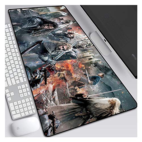 Mauspad Das Hobbit 900X400mm Mauspad, Extended XXL Large Professional Gaming Mouse Mat mit 3mm starker Basis, für Notebooks, PC, A von IGIRC