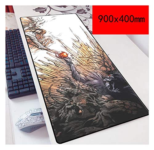 Mauspad Death Note Speed Gaming Mouse Pad | XXL Mousepad | 900 x 400mm Größe | 3 mm Dicke Basis |Perfekte Präzision und Geschwindigkeit, K von IGIRC