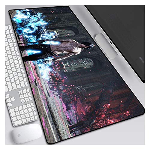 Mauspad Devil May Cry V 800X300mm Mauspad, Speed ​​Gaming Mousepad, Erweitertes XXL großes Mousemat mit 3mm starker Basis, für Notebooks, PC, T von IGIRC