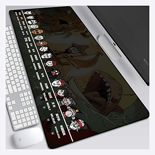 Mauspad Don't Starve 900X400mm Mauspad, Speed ​​Gaming Mousepad, Erweitertes XXL großes Mousemat mit 3mm starker Basis, für Notebooks, PC, I von IGIRC