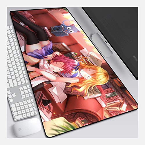 Mauspad Fairy Tail 800X300mm Mauspad, Perfekte Präzision und Geschwindigkeit Gaming-Mauspad mit 3 mm starker Unterseite, für Notebooks, PC, M von IGIRC