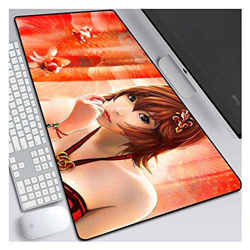 Mauspad Goldfischprinzessin Speed ​​Gaming Mousepad |XXL Mousepad | 900 x 400mm Großformat | 3 mm Dicke Basis | Perfekte Präzision und Geschwindigkeit, O. von IGIRC