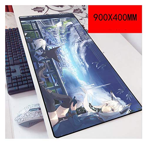 Mauspad Hatsune Miku 900X400mm Mouse pad, Speed Gaming Mousepad,Extended XXL Large Mousemat with 3mm-Thick Base,for notebooks, PC, N von IGIRC