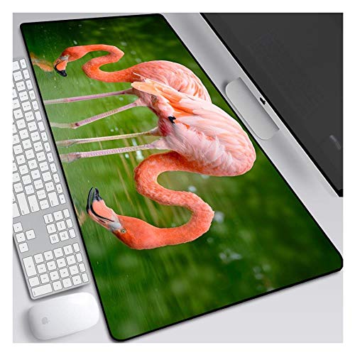Mauspad Literarische Flamingo 900X400mm Mausunterlage, Extended XXL große professionelle Gaming-Mausunterlage mit 3 mm starker Basis, für Notebooks, PC, B von IGIRC