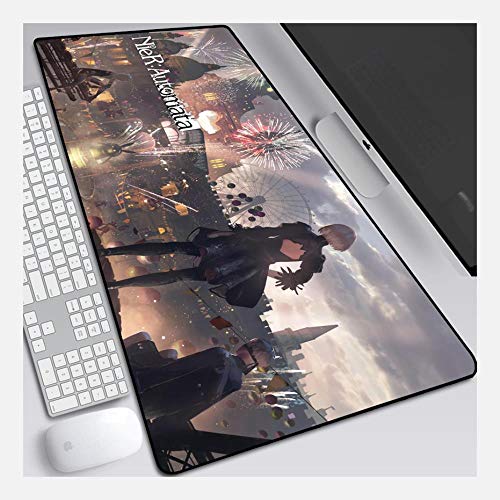 Mauspad NieR Gestalt 800X300mm Mauspad, Perfekte Präzision und Geschwindigkeit Gaming-Mauspad mit 3 mm starker Unterseite, für Notebooks, PC, O. von IGIRC