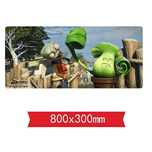 Mauspad Pflanzen gegen Zombies Speed ​​Gaming Mousepad |XXL Mousepad | 800 x 300mm Großformat | 2 mm Dicke Basis | Perfekte Präzision und Geschwindigkeit, D von IGIRC