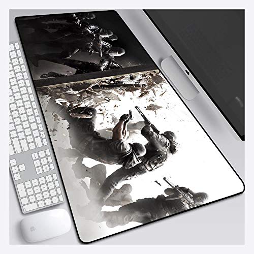 IGIRC Mauspad Rainbow Six Belagerung 900X400mm Mauspad, Speed ​​Gaming Mauspad, Extended XXL große Mausmatte mit 3mm starker Basis, für Notebooks, PC, T von Hemore