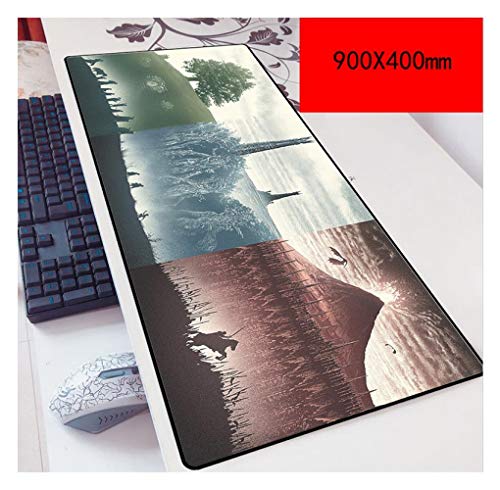 IGIRC Mauspad Ring Game Speed Gaming Mouse Pad | XXL Mousepad | 900 x 400mm Größe | 3 mm Dicke Basis |Perfekte Präzision und Geschwindigkeit, H von IGIRC