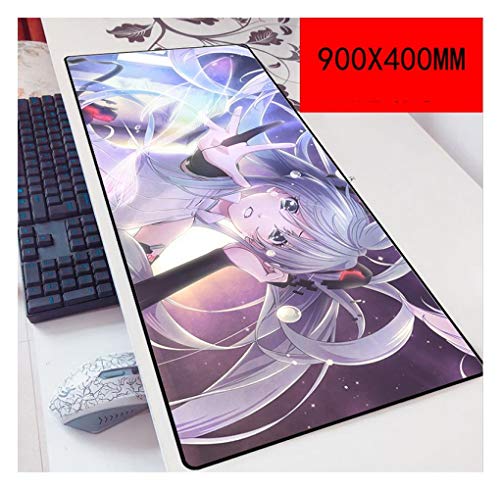 Mauspad Second Element Girl 900X400mm Mouse pad, Speed Gaming Mousepad,Extended XXL Large Mousemat with 3mm-Thick Base,for notebooks, PC, T4 von IGIRC