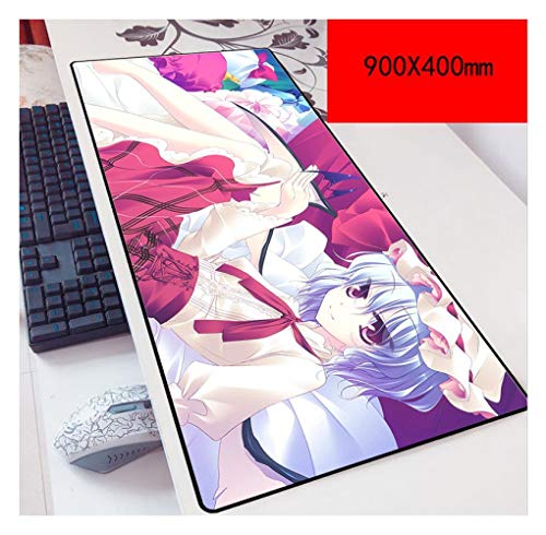 Mauspad Touhou Speed Gaming Mouse Pad | XXL Mousepad | 900 x 400mm Größe | 3 mm Dicke Basis |Perfekte Präzision und Geschwindigkeit, D von IGIRC