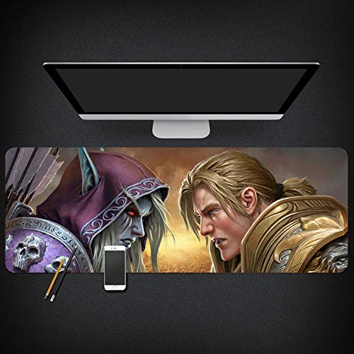 Mauspad Warcraft Speed ​​Gaming Mauspad |XXL Mousepad | 900 x 400mm Großformat | 3 mm Dicke Basis | Perfekte Präzision und Geschwindigkeit, P von IGIRC