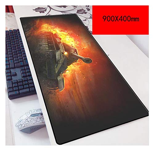 IGIRC Mauspad World of Tanks Speed Gaming Mouse Pad | XXL Mousepad | 900 x 400mm Größe | 3 mm Dicke Basis |Perfekte Präzision und Geschwindigkeit, B IGIRC Mauspad World of Tanks Speed Gaming Mouse Pad | XXL Mousepad | 900 x 400mm Größe | 3 mm Dicke Basis |Perfekte Präzision und Geschwindigkeit, B von Hemore