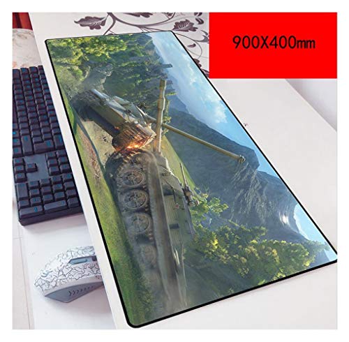 IGIRC Mauspad World of Tanks Speed Gaming Mouse Pad | XXL Mousepad | 900 x 400mm Größe | 3 mm Dicke Basis |Perfekte Präzision und Geschwindigkeit, V von Hemore