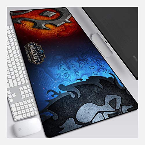 Mauspad World of Warcraft 900X400mm Mauspad, Perfekte Präzision und Geschwindigkeit Gaming-Mauspad mit 3 mm starker Unterseite, für Notebooks, PC, L von IGIRC