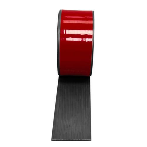 IGTOPS PVC Selbstklebend Abdeckleiste Übergangsprofil Wasserdicht Selbstklebend Breit Vinyl Übergang Sschiene, Boden-Leiste Zum Vinyl Übergangs-für Fußböden, Ungelochte Abdeckleiste (Black, 2m*5cm) von IGTOPS
