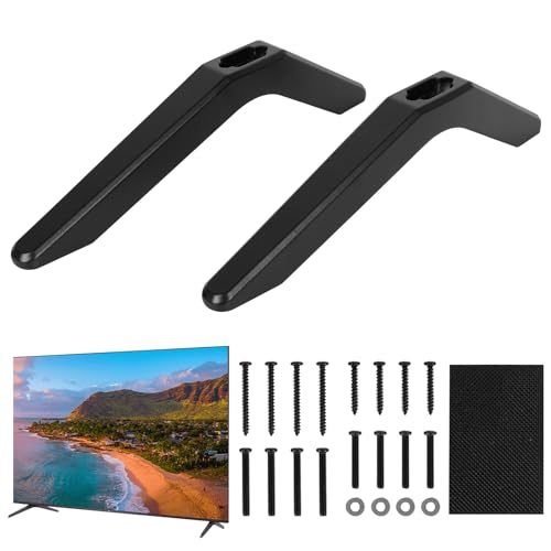 Universal TV ständer Base Replacement, TV Ständer Standfüße, TV Stand Legs Geeignet for Most 27 to 55 Inch LED LCD, TV Mounts, Tragbare TV-Ständer von IGTOPS