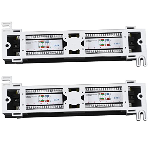 IGUATU 2X Network Tool Kit 12 Port Cat6 Patch Panel Rj45 Networking Wandhalterung Halterung für Rackmontage IGUATU 2X Network Tool Kit 12 Port Cat6 Patch Panel Rj45 Networking Wandhalterung Halterung für Rackmontage von IGUATU