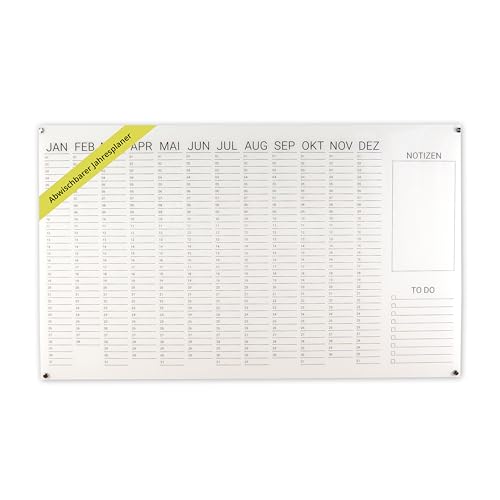 Jahresplaner Acryl - beschreibbar & abwischbar - Wandplaner und Familienplaner mit Abstandshaltern - ideale Haushalts- und Planungstafel für Eltern - Monatsplaner – Größe: 100x60 cm – Transparent Jahresplaner Acryl - beschreibbar & abwischbar - Wandplaner und Familienplaner mit Abstandshaltern - ideale Haushalts- und Planungstafel für Eltern - Monatsplaner – Größe: 100x60 cm – Transparent von IH Engineering BV