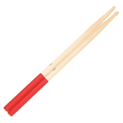 1 Paar Drumsticks Aus Ahornholz, Drum-Übungssticks, Percussion-Instrumentensticks Schlagzeug Sticks Set (Color : Red) von IHNXIOFEI