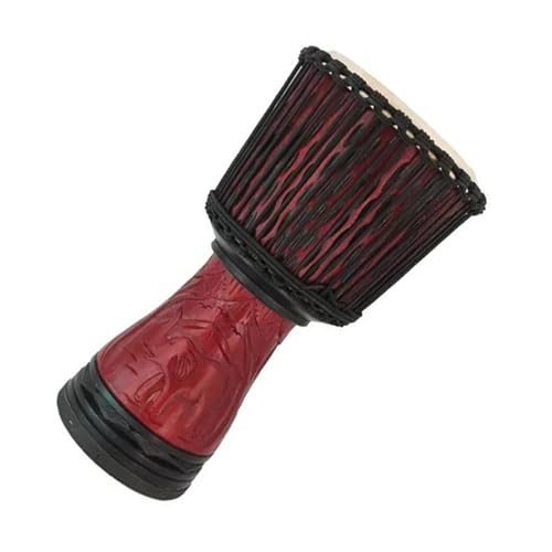10-Zoll-afrikanische Trommel Aus Mahagoni-Schaffell, Afrikanisches Tamburin-Instrument Für Anfänger Afrikanische Trommel Instrument (Color : B) von IHNXIOFEI