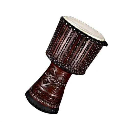 10-Zoll-afrikanische Trommel Aus Mahagoni-Schaffell, Afrikanisches Tamburin-Instrument Für Anfänger Afrikanische Trommel Instrument (Color : G) von IHNXIOFEI
