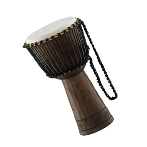 12-Zoll-afrikanische Trommel Aus Massivem Holz, Schaffell-Trommelhaut, Handtrommel, Schlaginstrument Afrikanische Trommel Instrument (Color : D) von IHNXIOFEI
