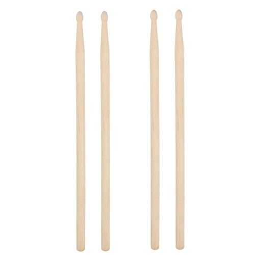 2 Paar Tragbare Trommelstöcke Aus 7A-Ahornholz Für Jazz-Drum-Übungen. Trommelstöcke Mit Holzspitze Schlagzeug Sticks Set von IHNXIOFEI